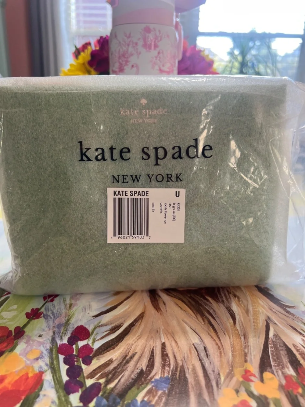 Kate Spade Flower Quilted Cosmetic Pouch